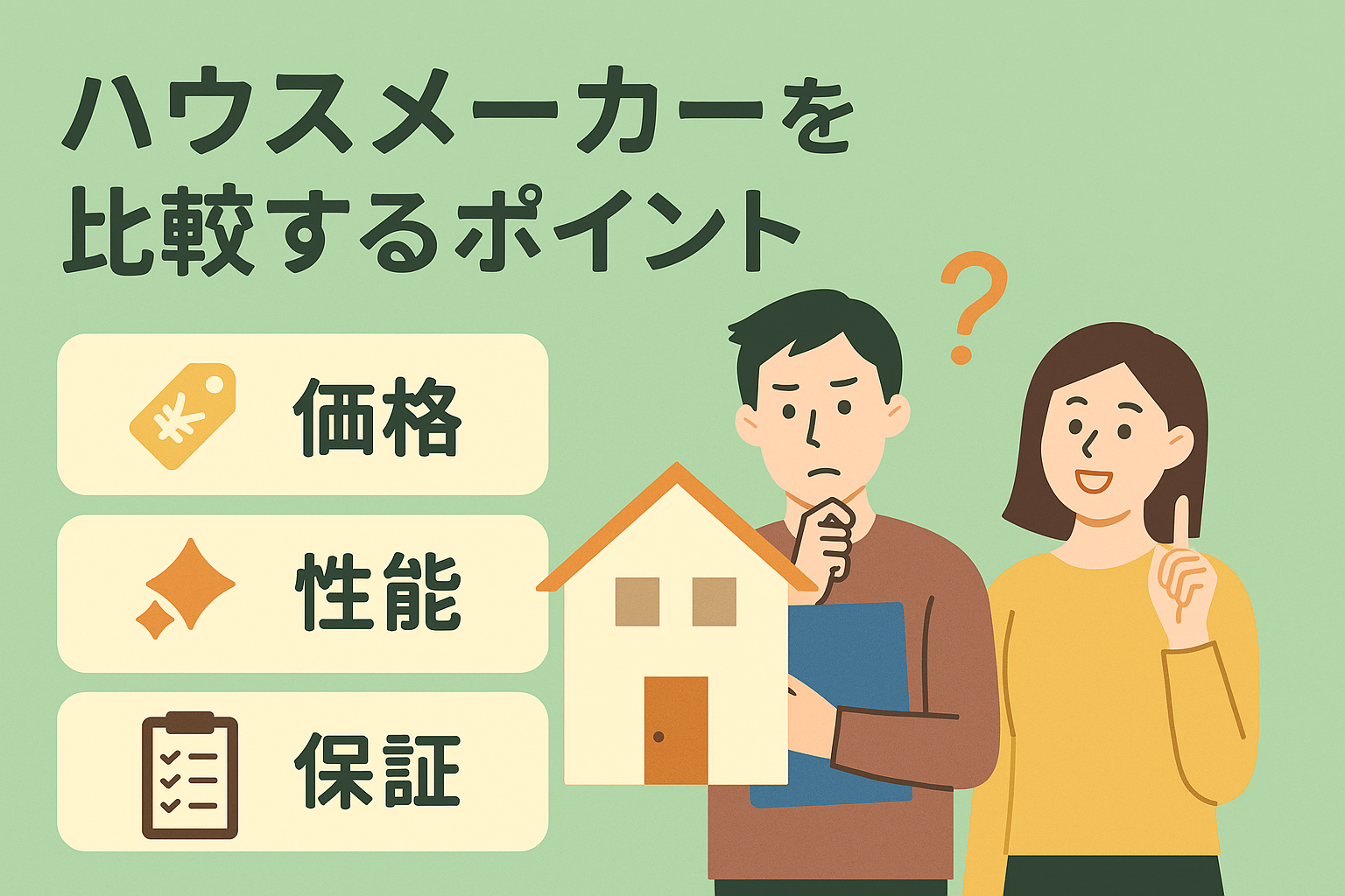 ハウスメーカーを比較するポイント 価格・性能・保証の違い | くらしナビinfo